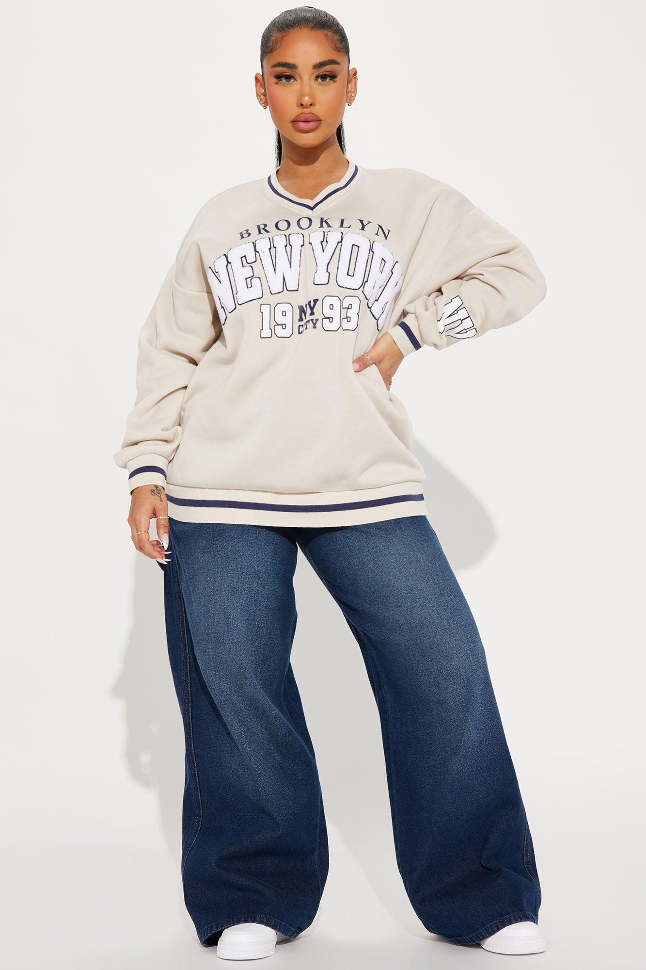 New York 1993 Sweatshirt - Beige Product Image