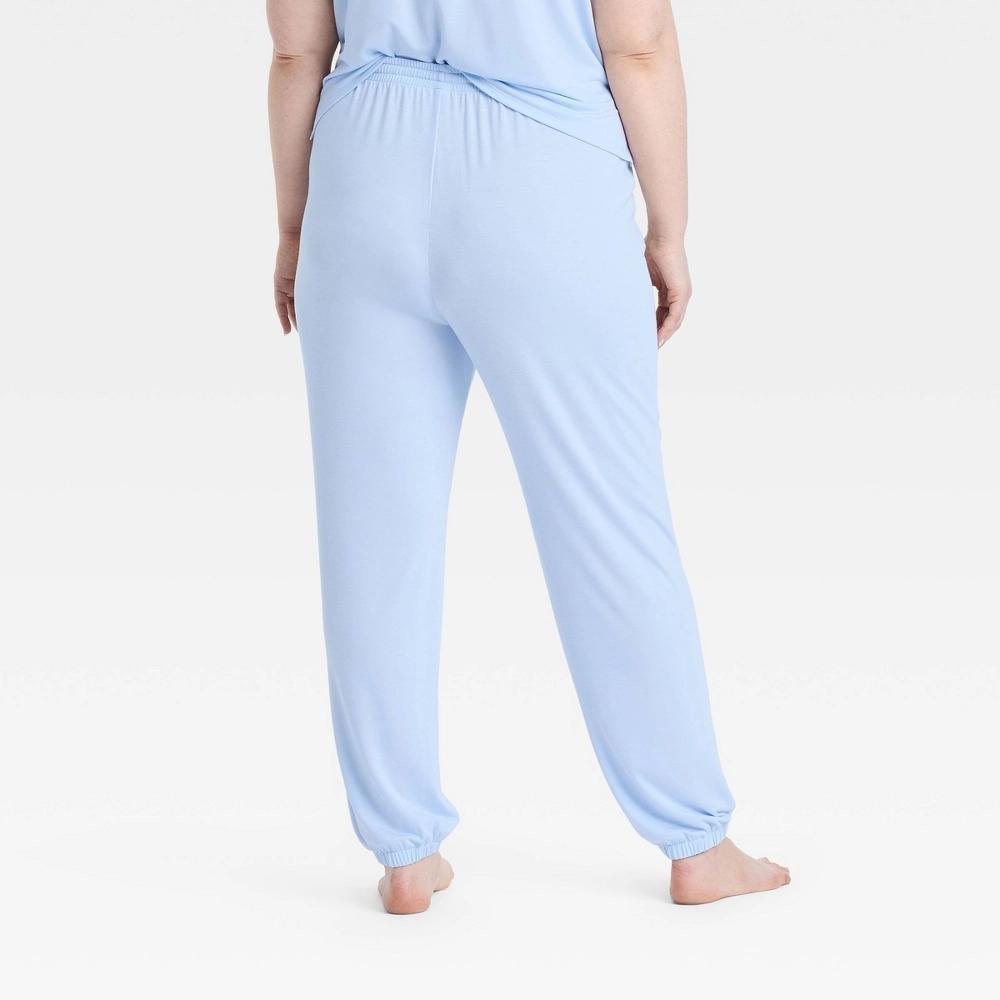 Women's Cooling Jersey Jogger Pajama Pants - Auden™ Coral L: Midweight Knit, Regular Fit, Ankle Length, Front Tie Waist Product Image