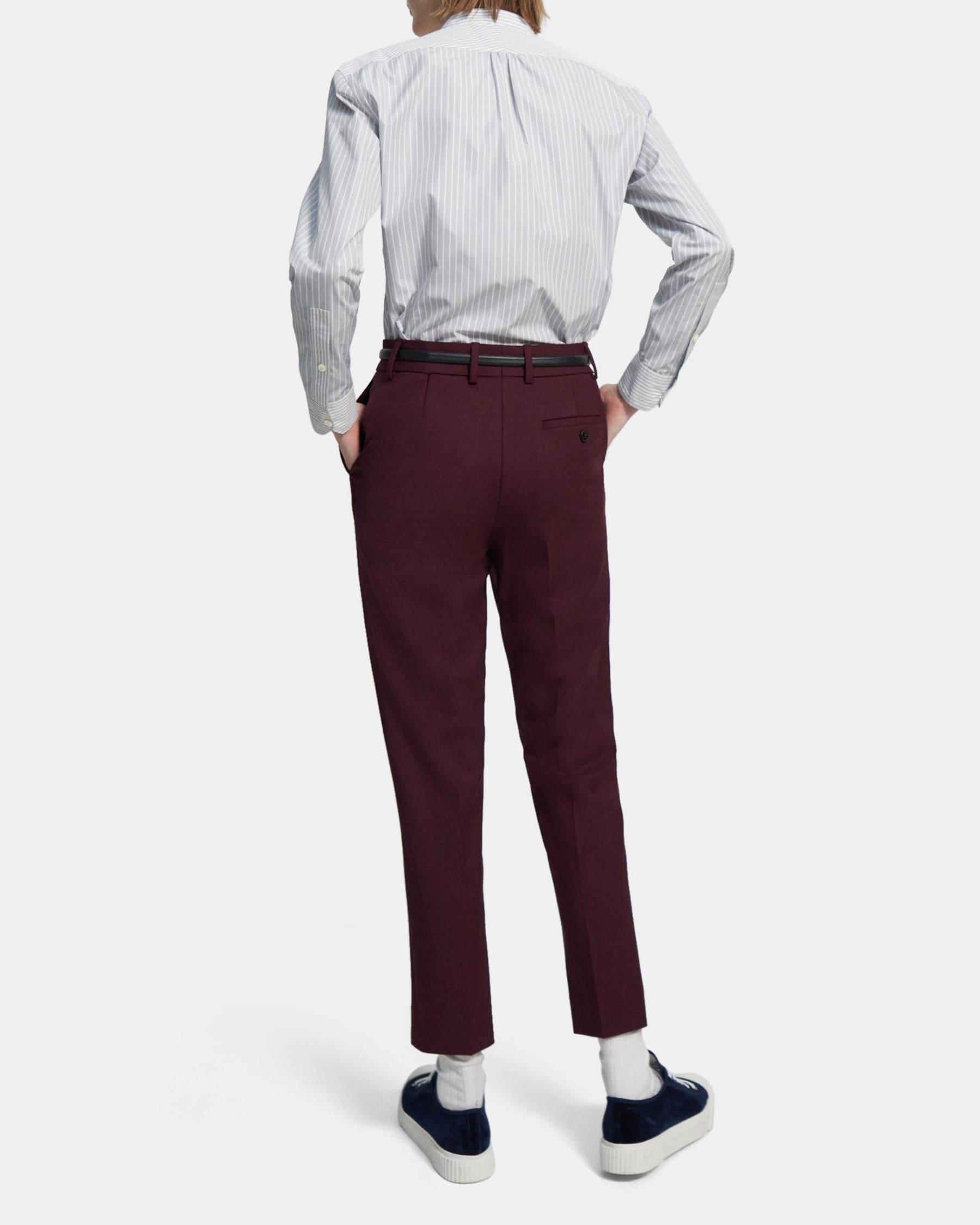 Pleated Wool Gabardine Pant Product Image