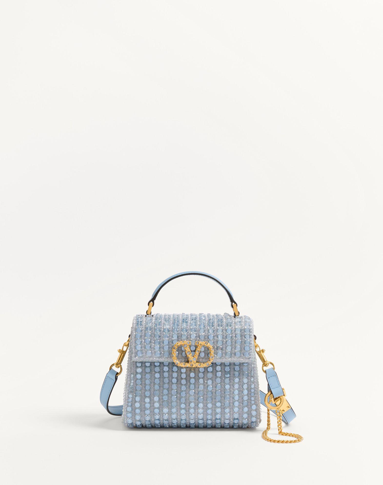 Valentino Garavani Vsling Mini Embroidered Handbag With Jewel Logo Product Image