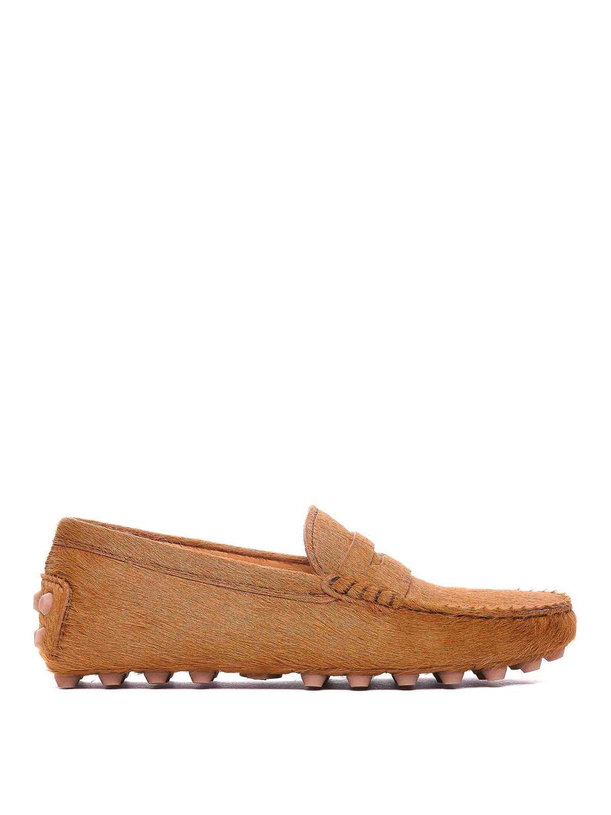 TOD'S Bubble Gommini Loafers In Beige Product Image