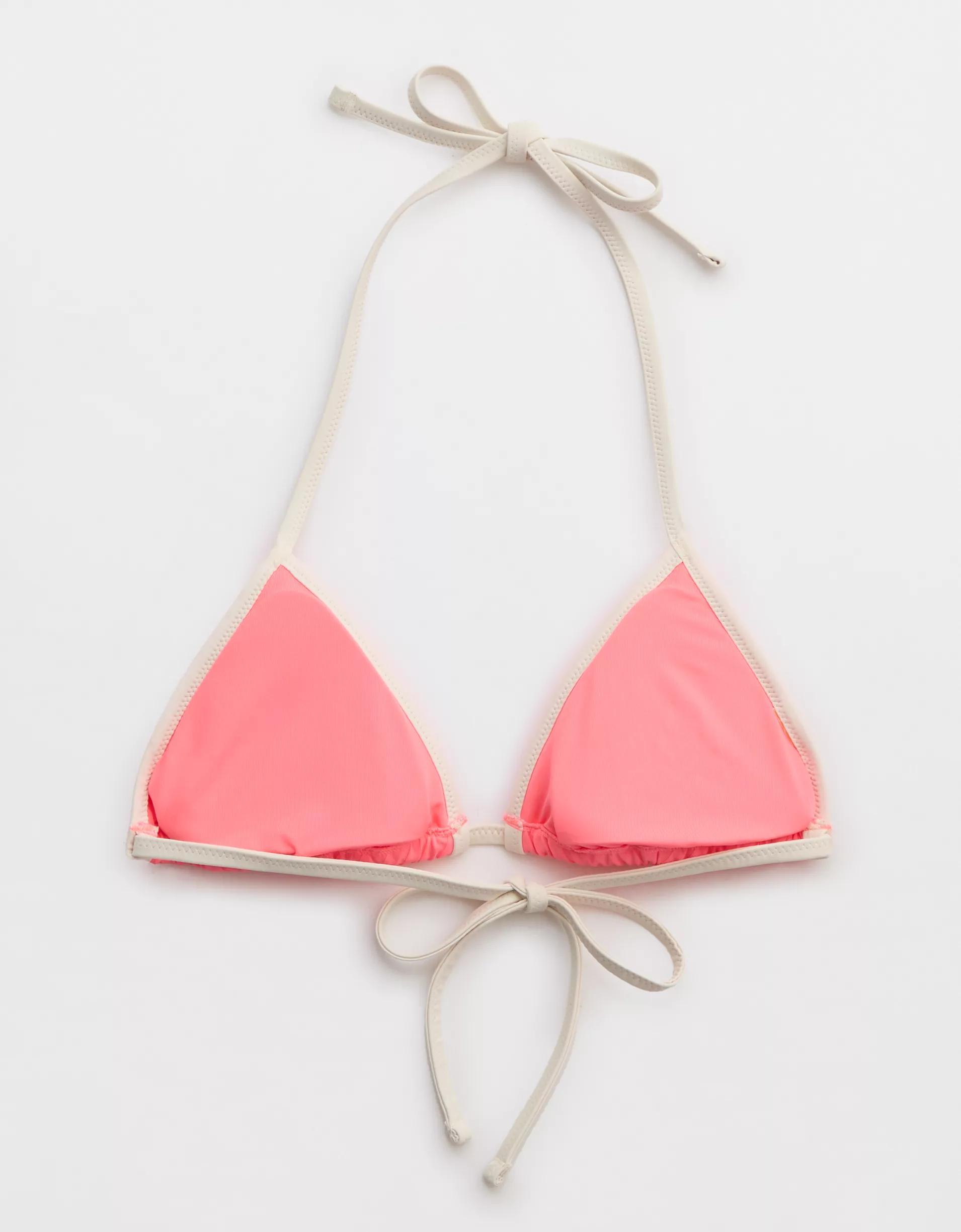 Aerie Wide Rib String Triangle Bikini Top Product Image