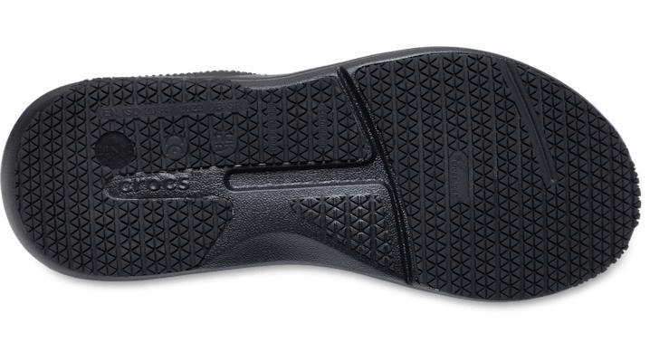 Crocs On The Clock Women's Work Sneakers, Size: 8, Black Product Image