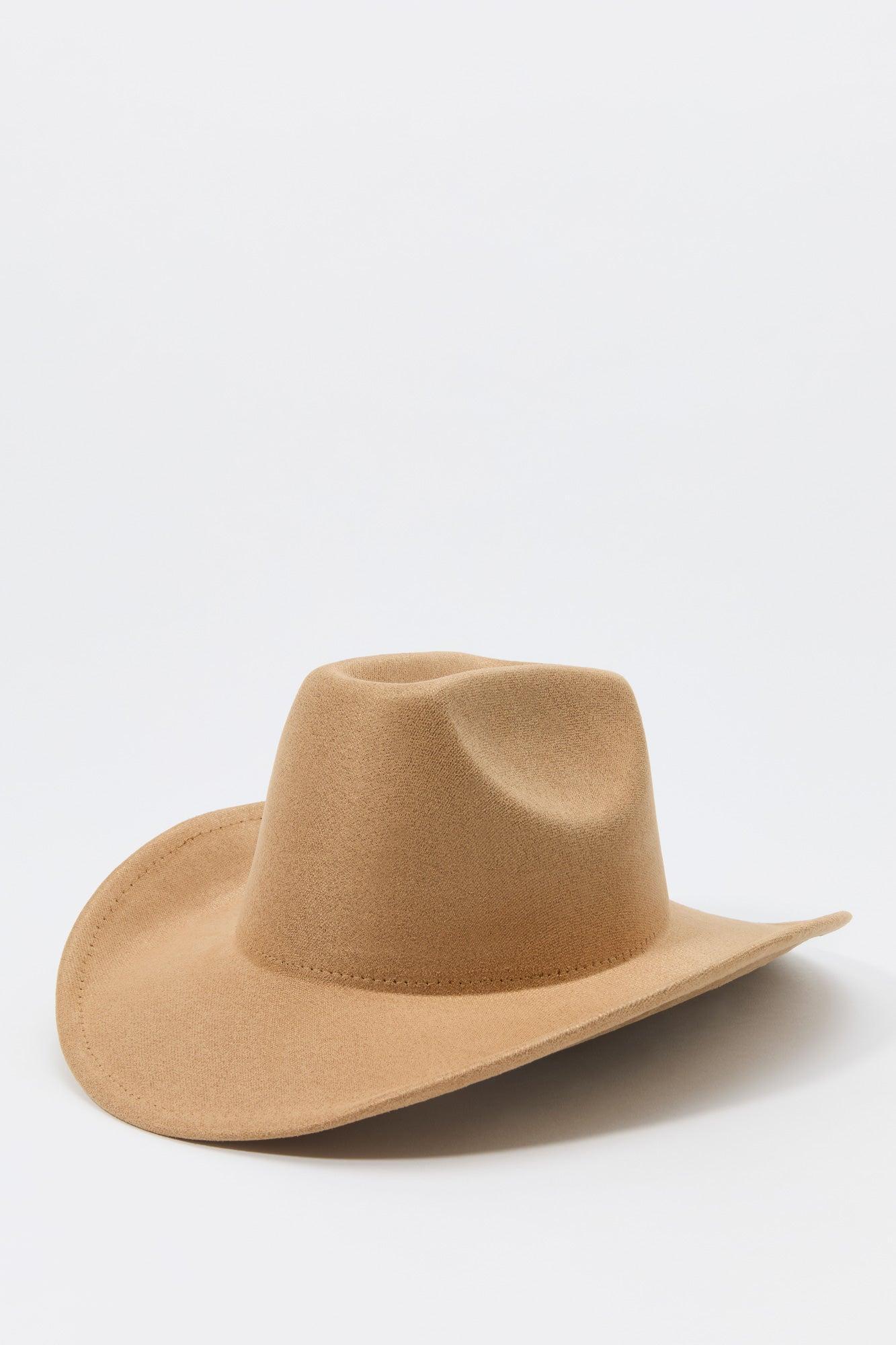 Faux Suede Cowboy Hat Male Product Image