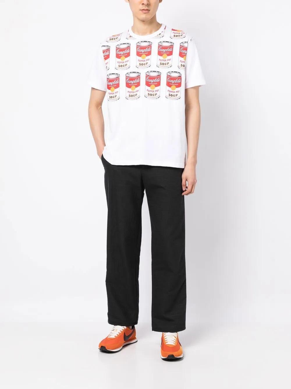 JUNYA WATANABE T-shirt Soup Andy Warhol In Cream Product Image