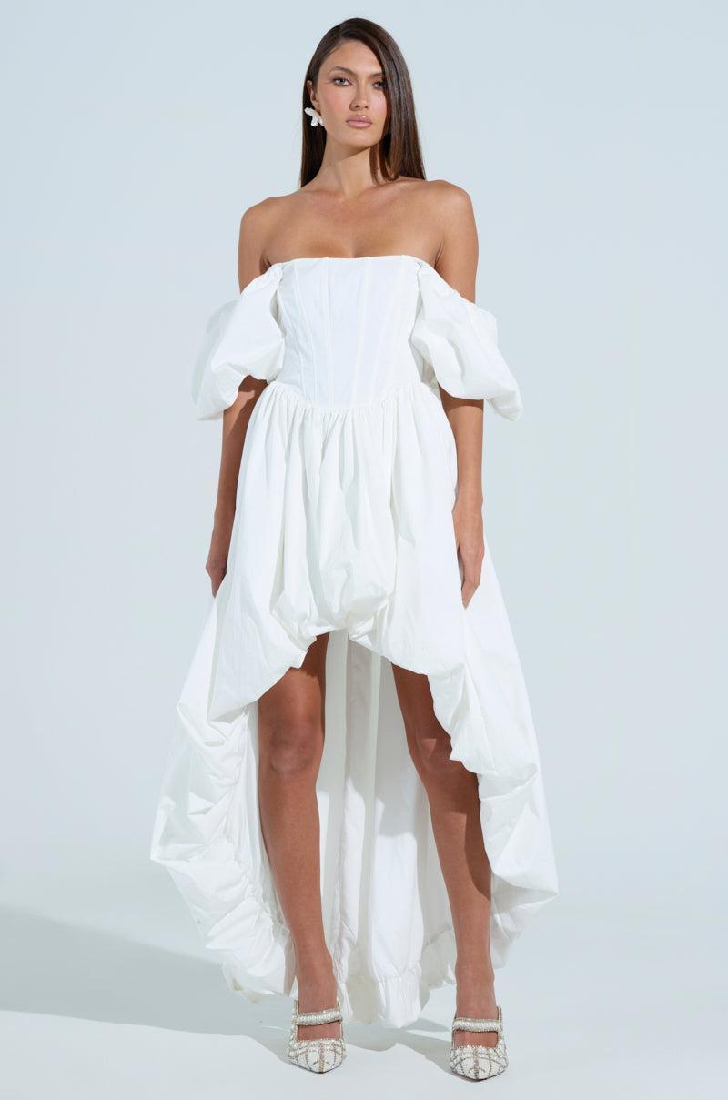 SOFIA POPLIN HIGH LOW MINI DRESS Product Image