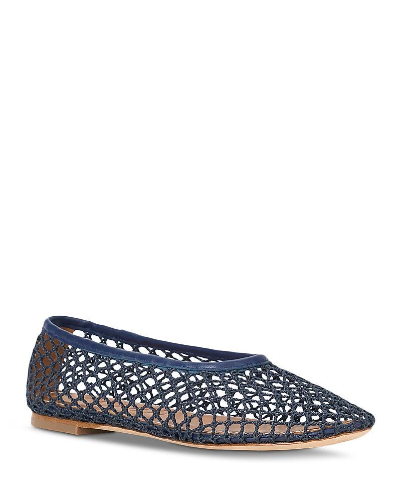 Staud Womens Alba Net Ballet Flats Product Image