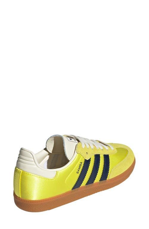 adidas Samba OG Sneaker in Yellow/Indigo/Cream White at Nordstrom, Size 5.5 Women's Product Image