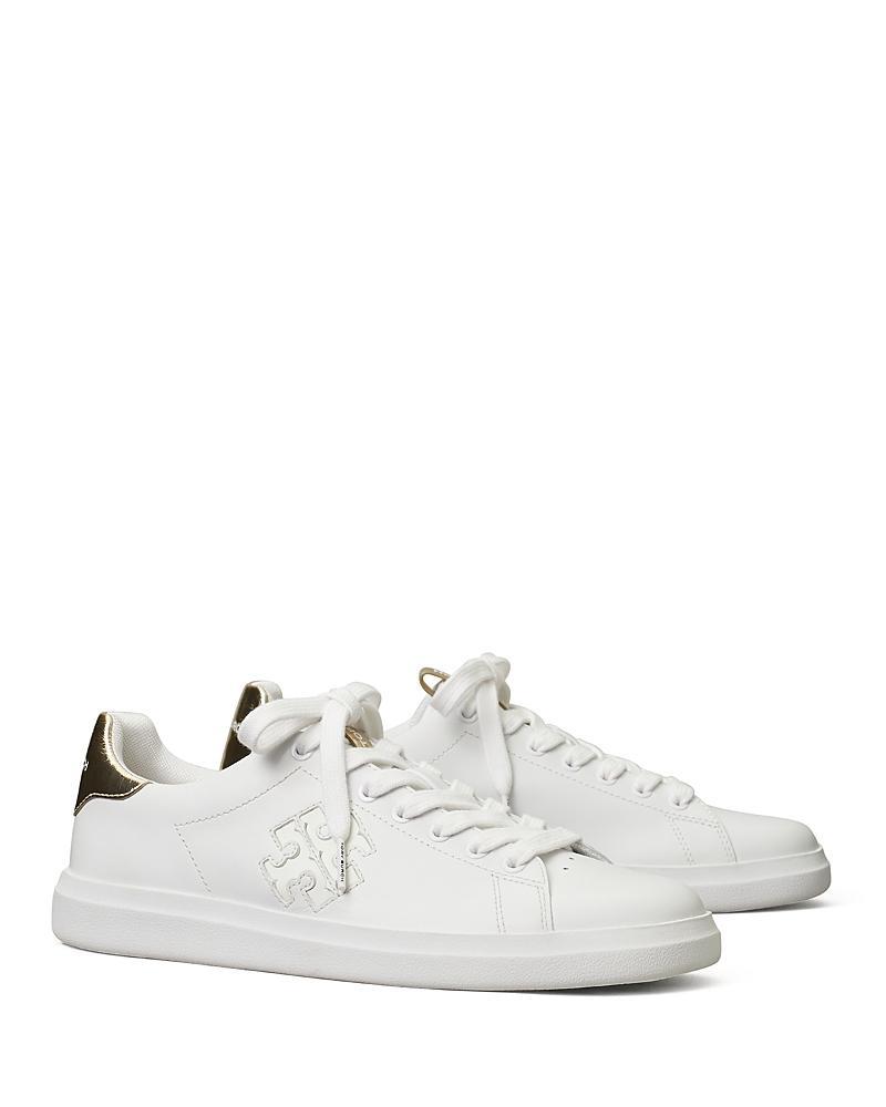 Tory Burch Double T Howell Court (Titanium /Spark Gold) Women's Shoes Product Image