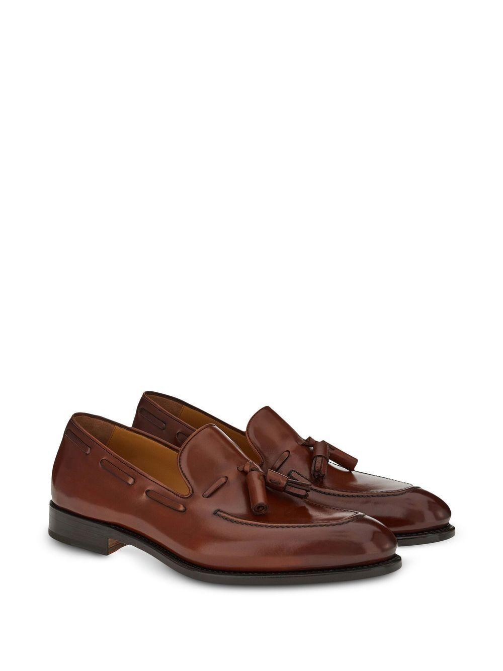 tasselled leather loafers Product Image