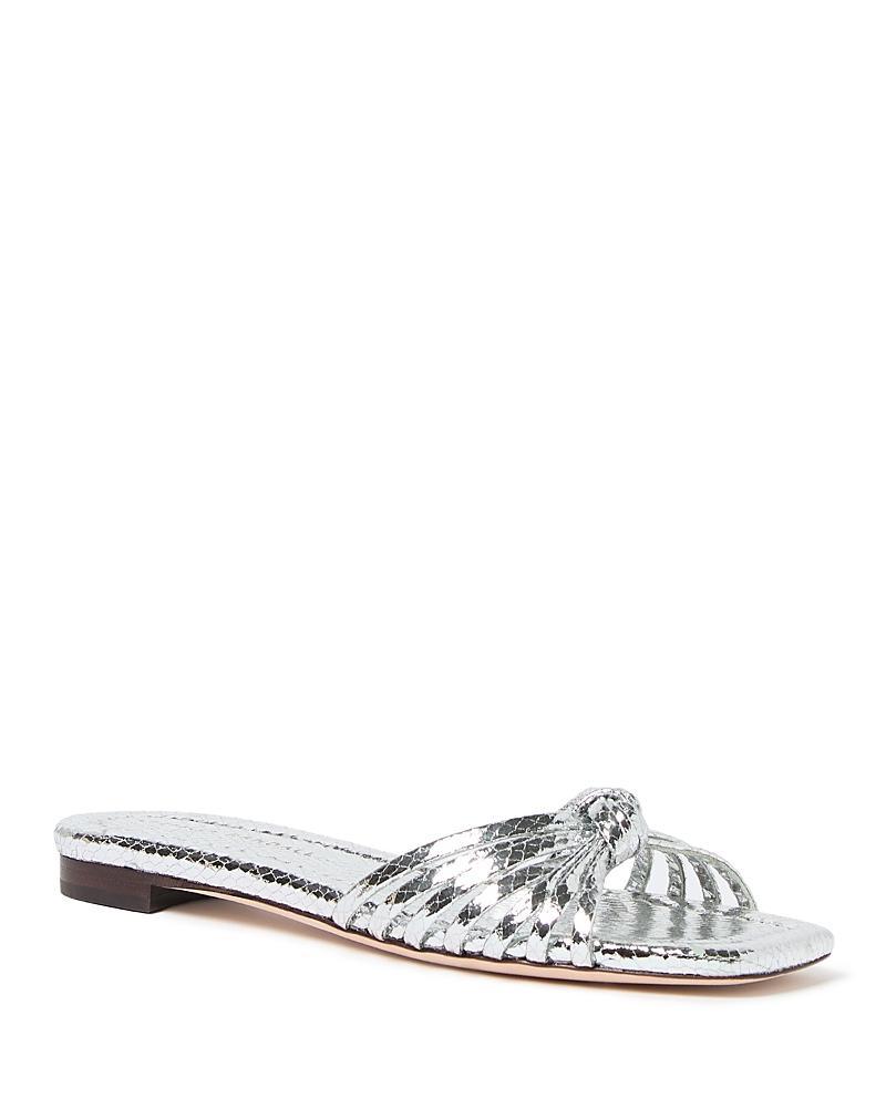 Izzie Leather Knot Flat Sandals Product Image