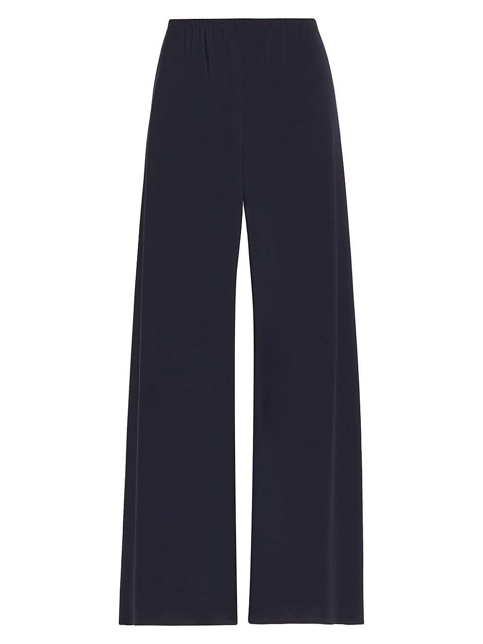 Gala Wide-Leg Crepe Pants Product Image