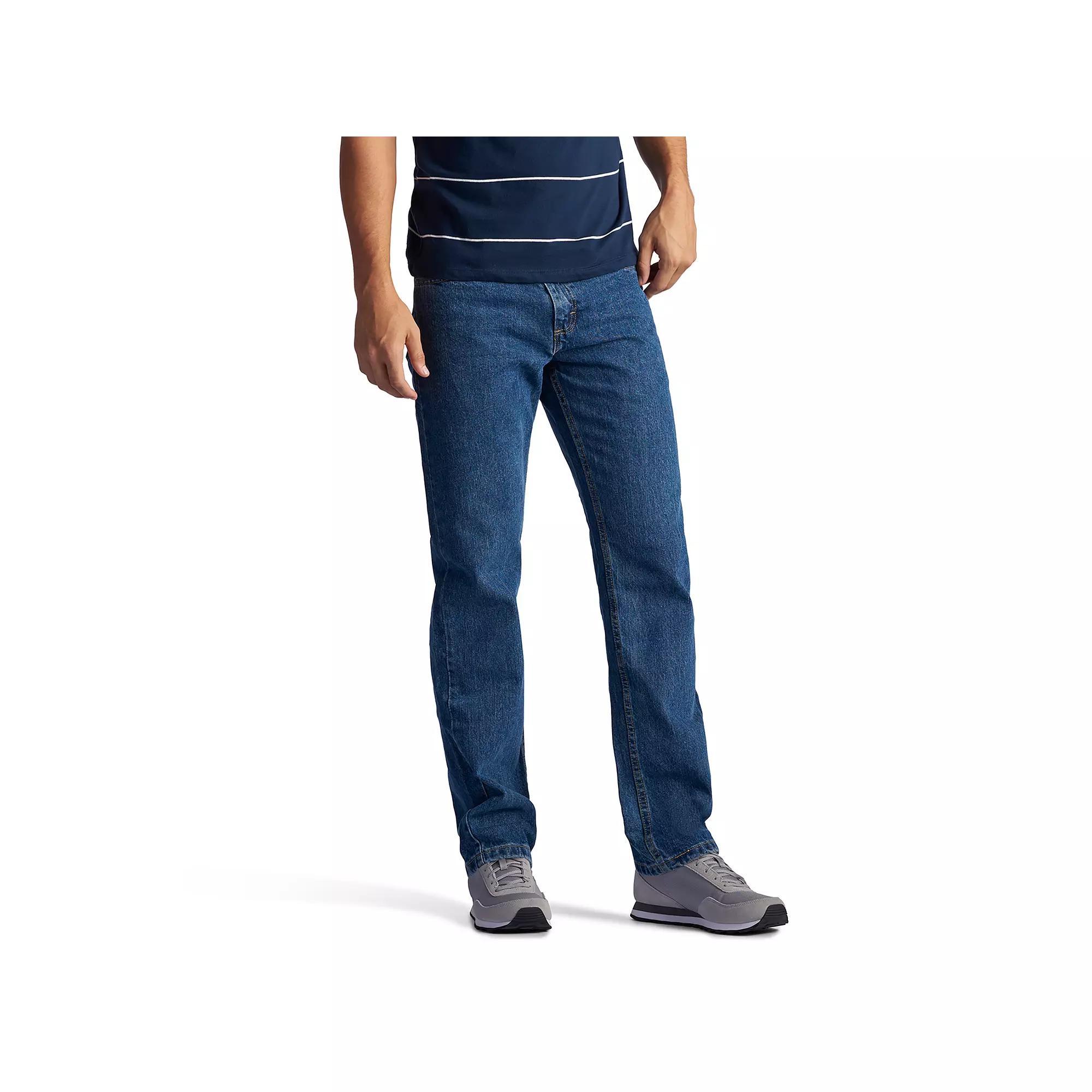Men's Lee® Regular Fit Straight Leg Jeans, Size: 38 X 32, Medium Grey Product Image