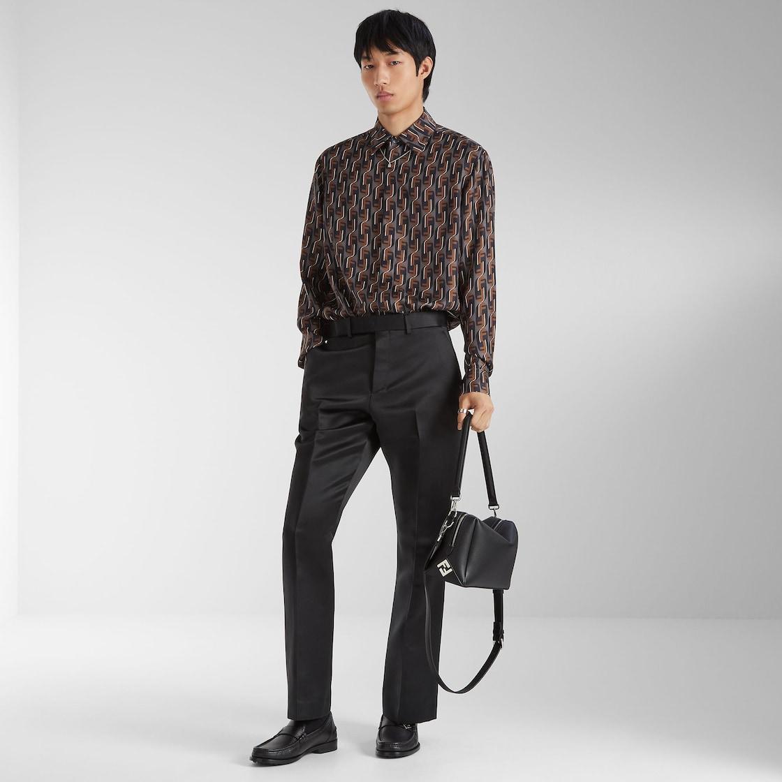 Fendi Lui MediumBlack leather bag Product Image