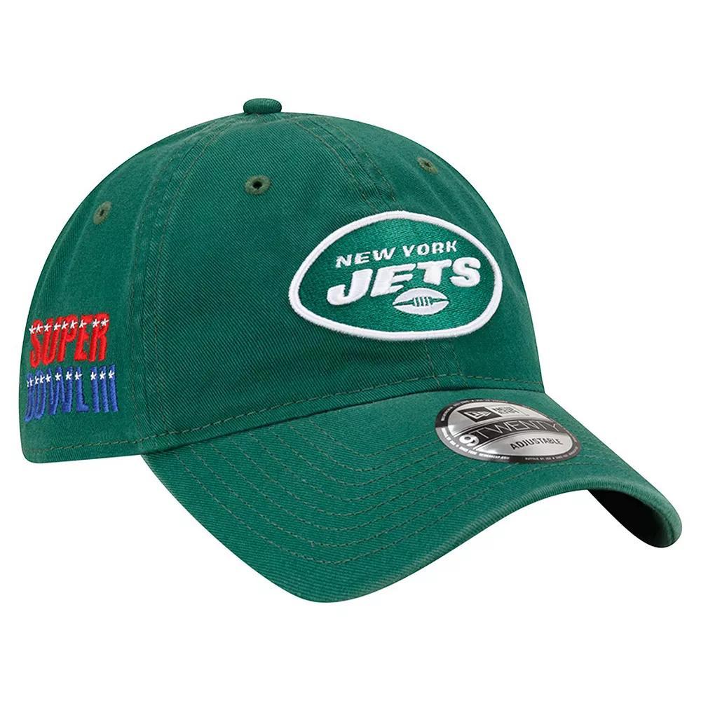 Men's New Era  Green New York Jets Distinct 9TWENTY Adjustable Hat Product Image