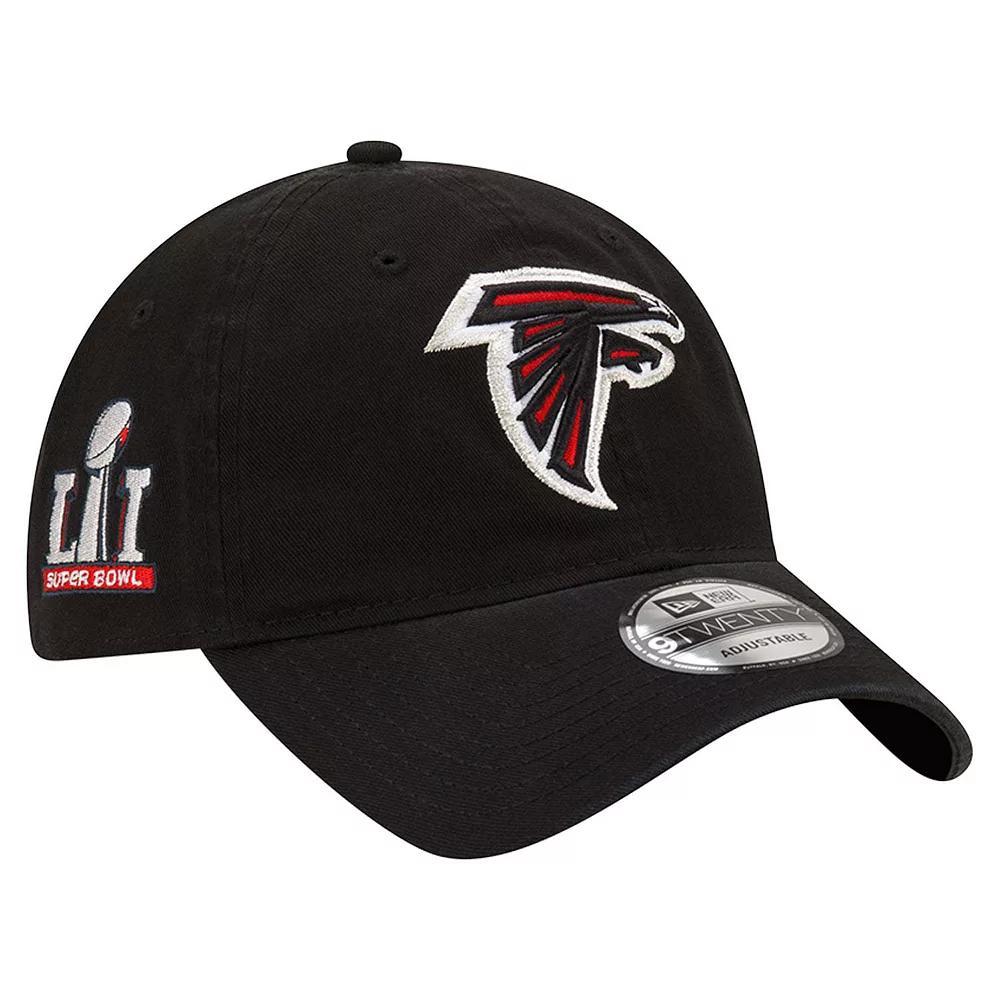Men's New Era  Black Atlanta Falcons Distinct 9TWENTY Adjustable Hat Product Image