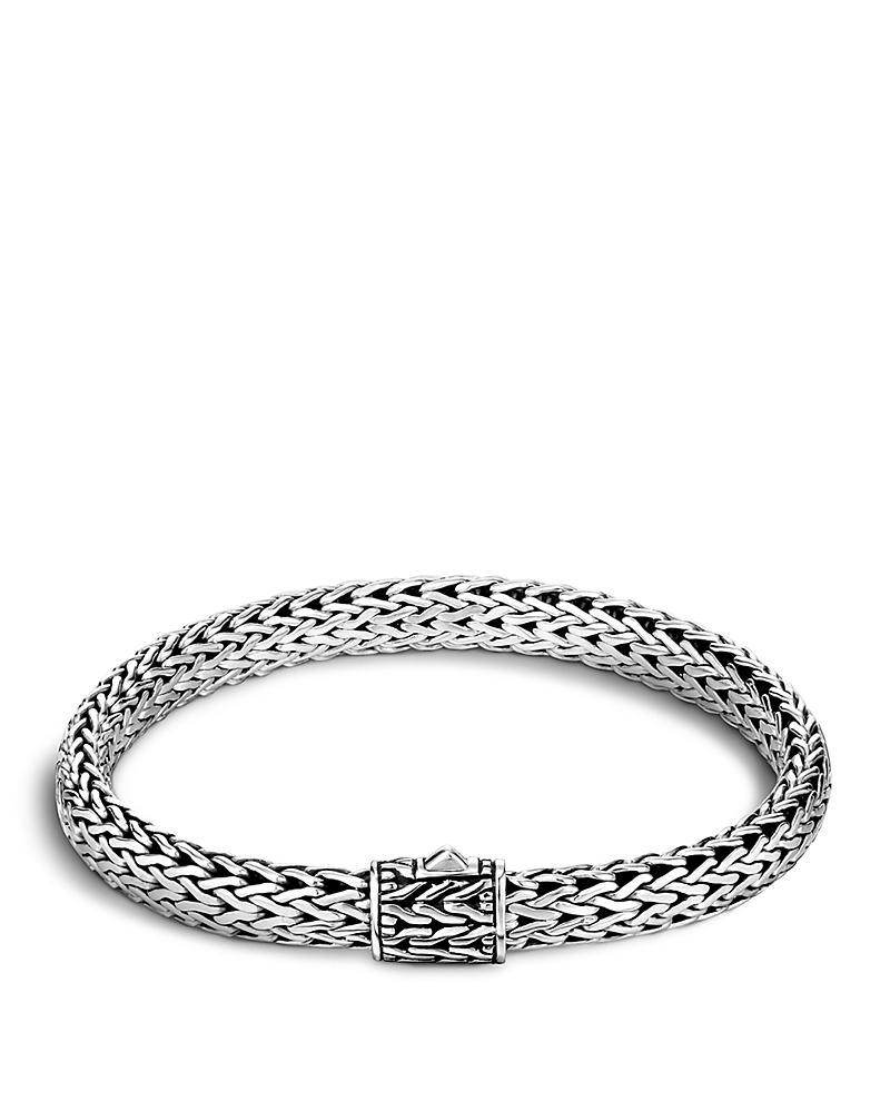 Womens Classic Chain Sterling Silver Bracelet Product Image