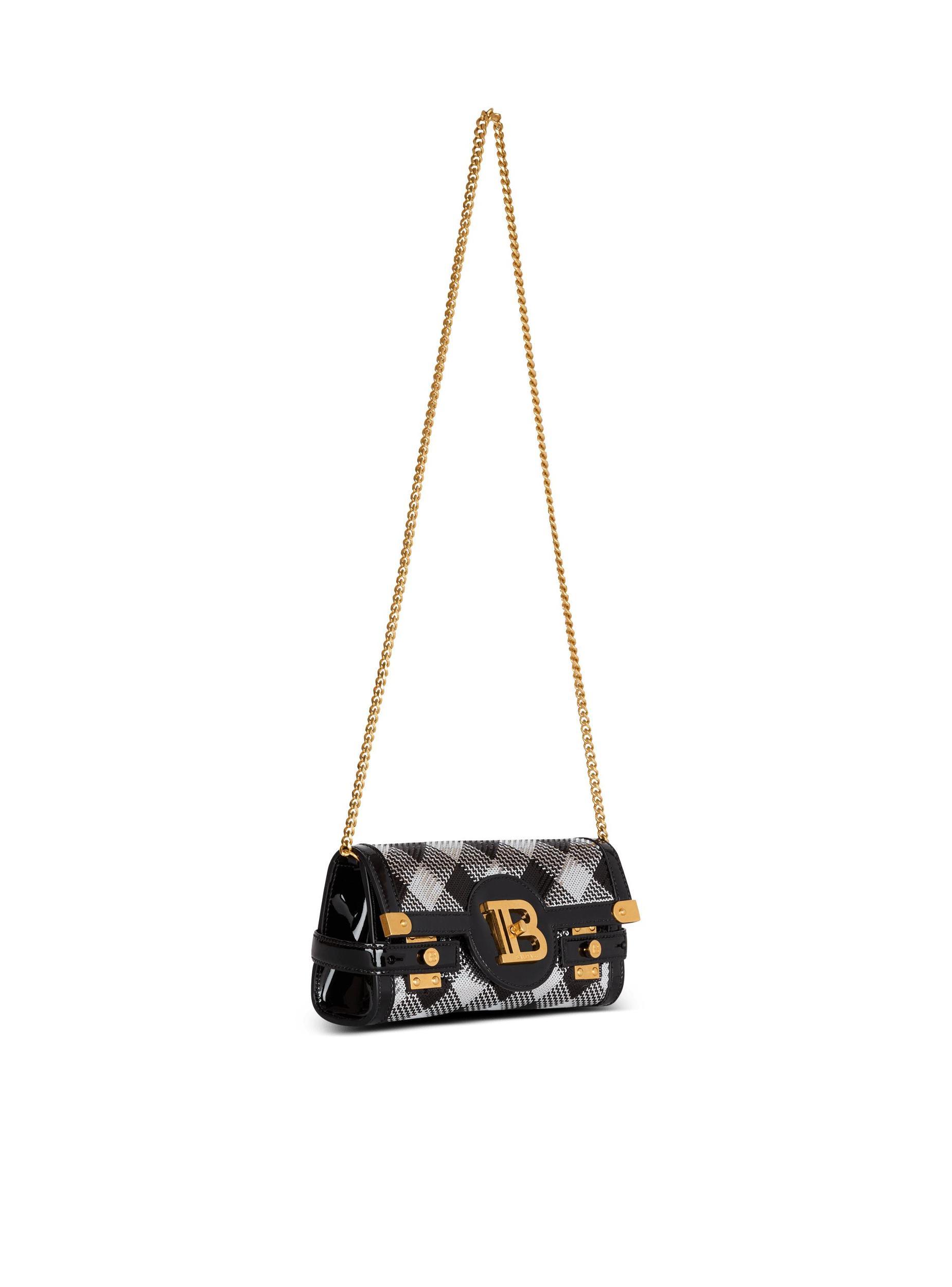 B-Buzz Pouch 23 with gingham sequins and patent leather Product Image