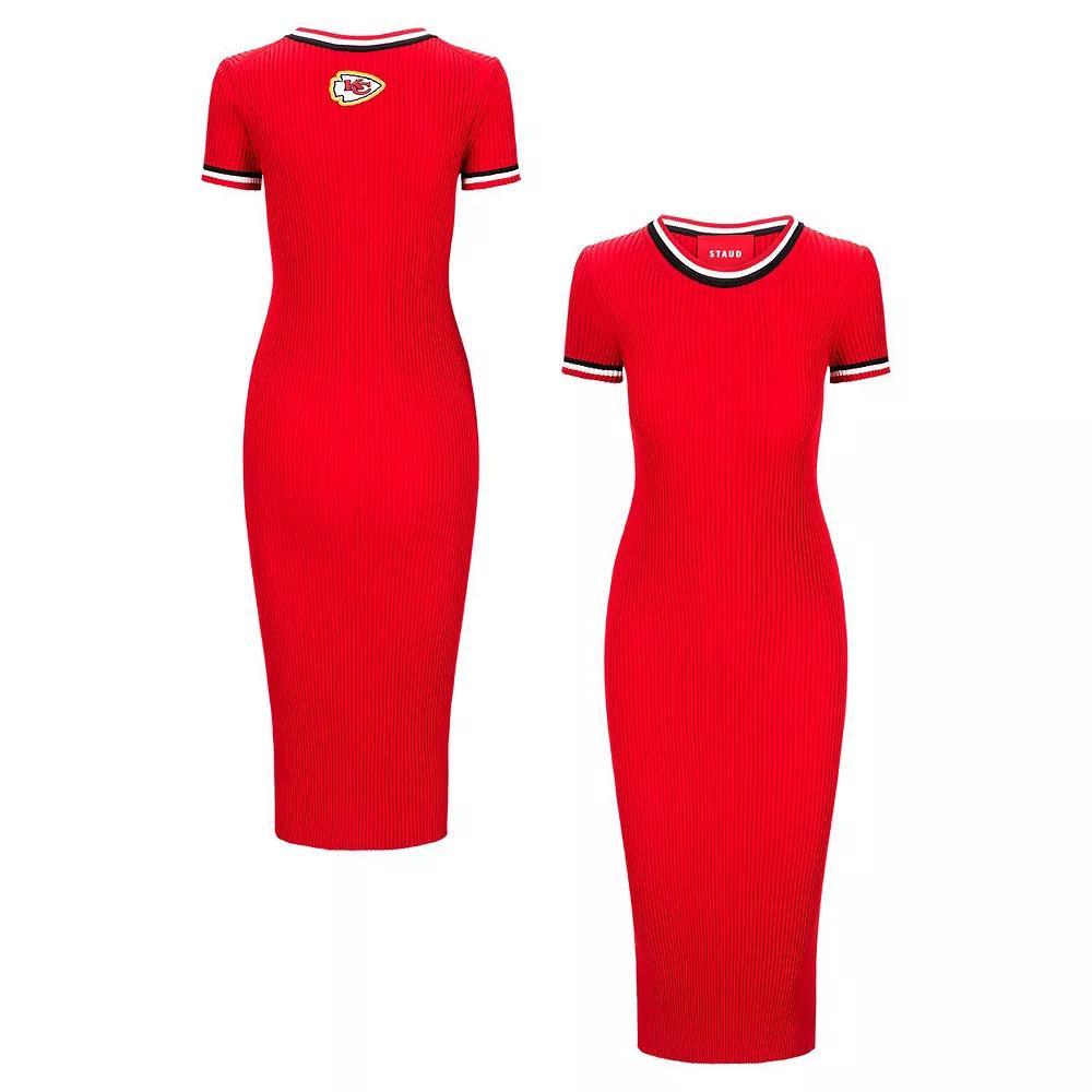 Women's STAUD  Red/Black Kansas City Chiefs Colleen Dress, Size: Medium Product Image