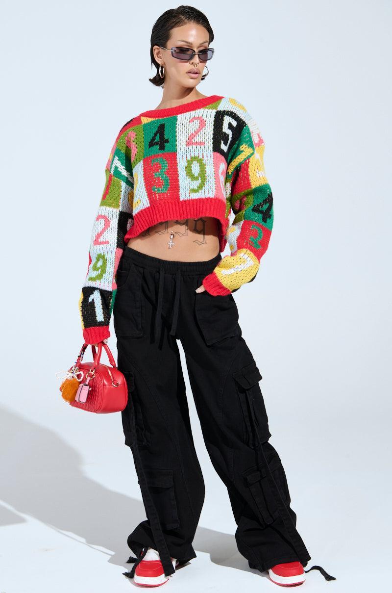 TOO MANY NUMBERS SWEATER Product Image