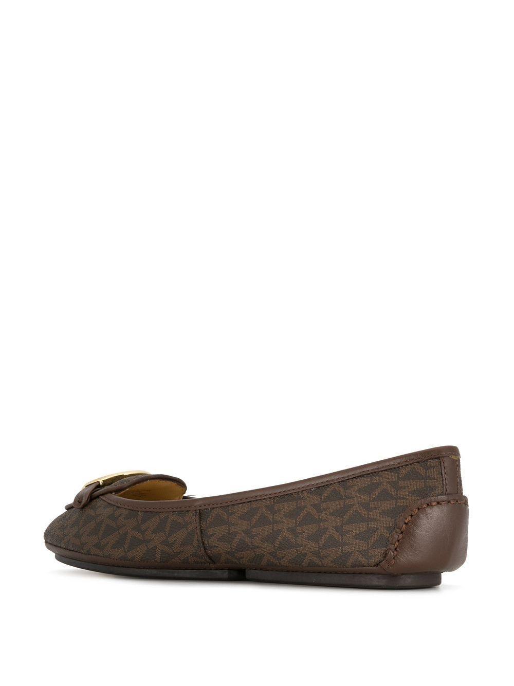 grained ballerina flats Product Image