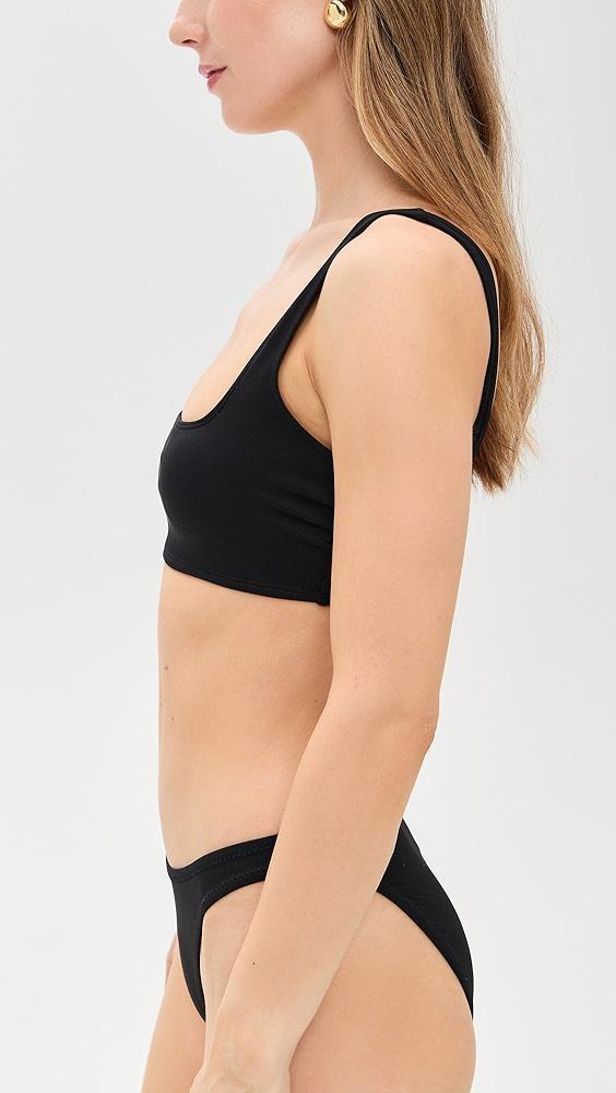 Good American Square Neck Compression Swim Top | Shopbop Product Image