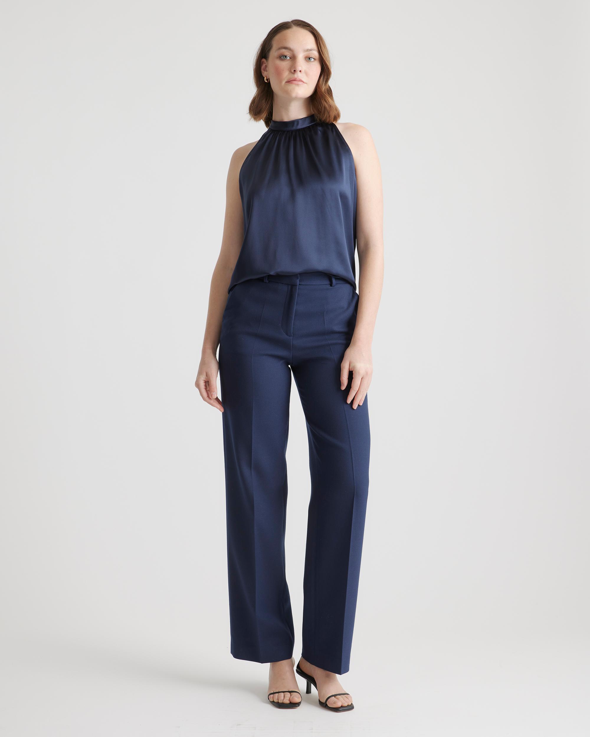 Quince | Women's Halter Top Silk Product Image