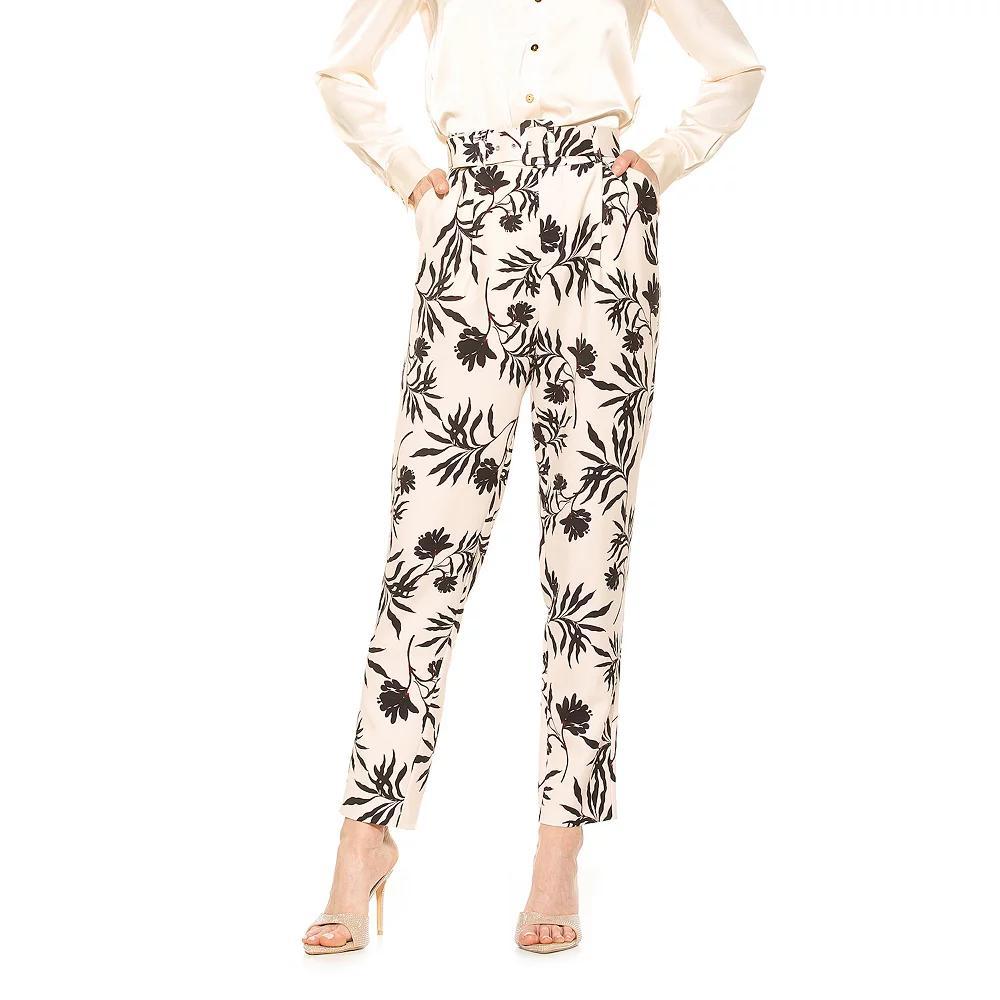 Women's ALEXIA ADMOR Zayna Belted Cigarette Pants, Size: 8, Blue Product Image