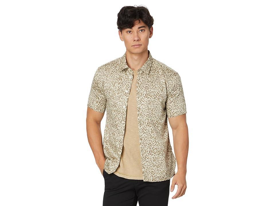 Men's Leopard-Print Sport Shirt  Product Image