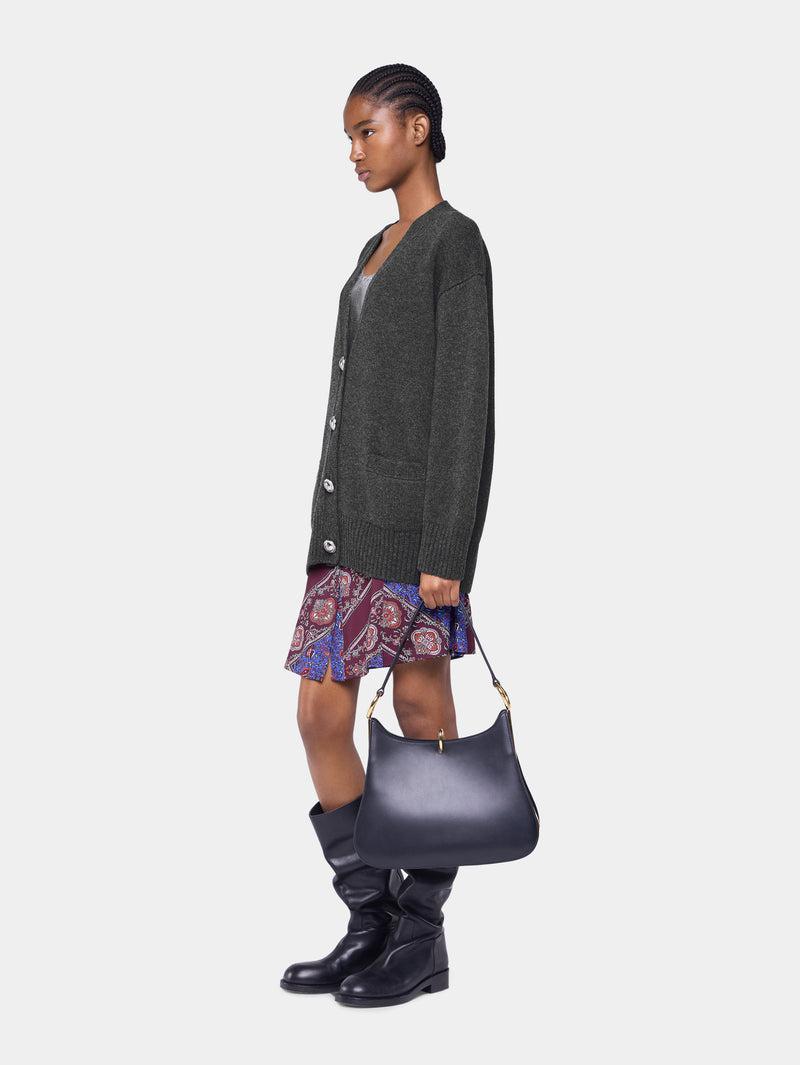 KNITTED CARDIGAN IN WOOL AND CASHMERE Product Image