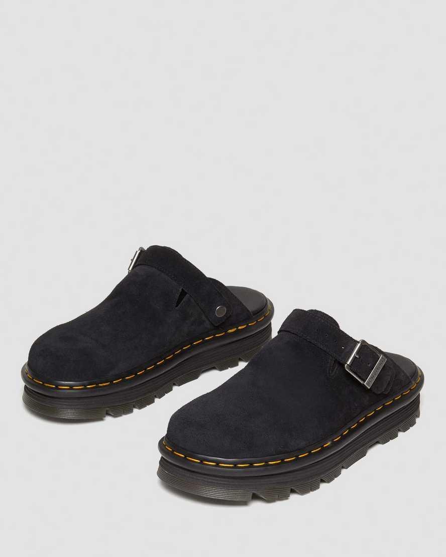 Dr. Martens Womens Zebzag Suede Slingback Mule Sandals Product Image
