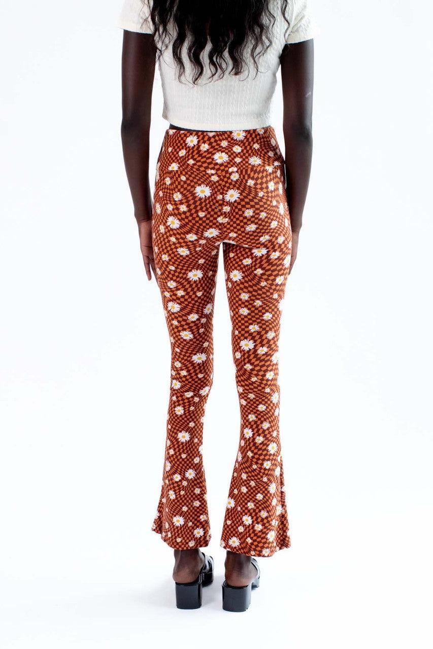 Checkered Daisy Bell Bottoms Product Image