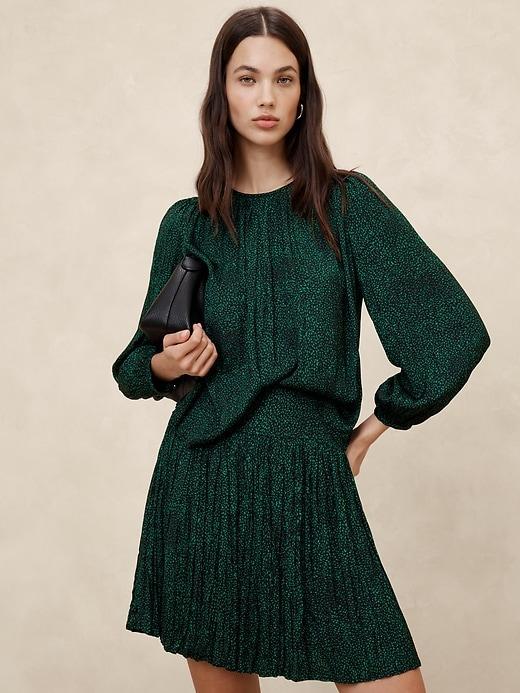 Crystal Pleated Blouse Product Image