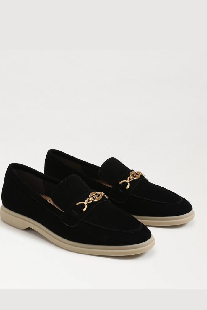 Kyana Bit Loafer - Black Suede Product Image