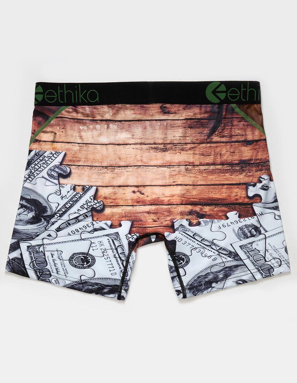 ETHIKA Bomber Puzzle Mens Mid Boxer Briefs - MULTI Product Image