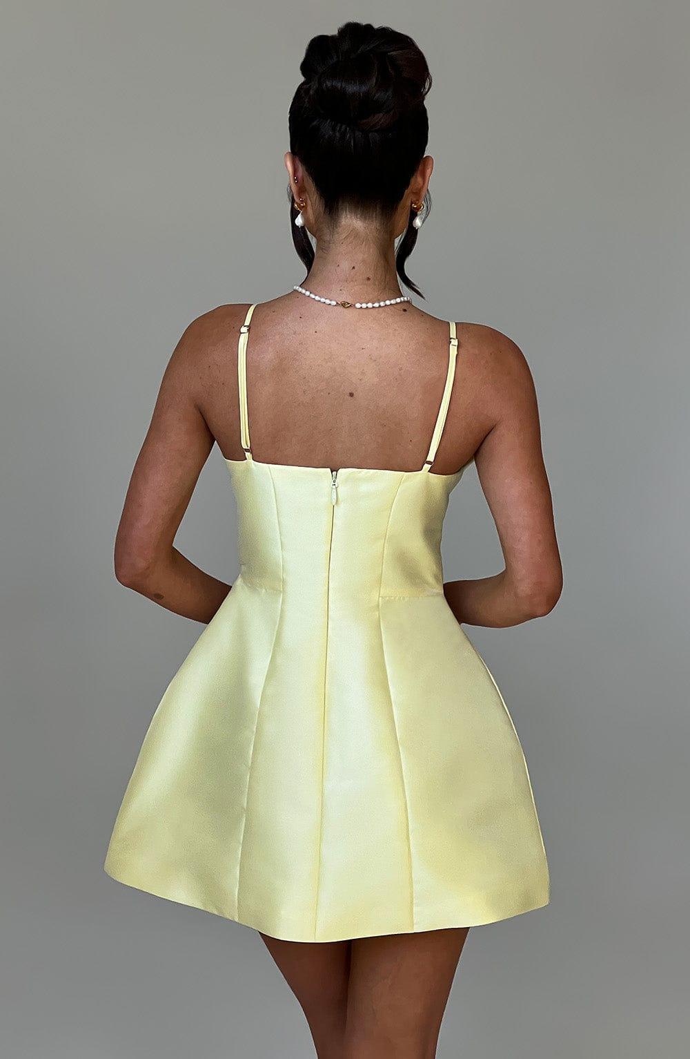 Nicole Mini Dress - Lemon Product Image