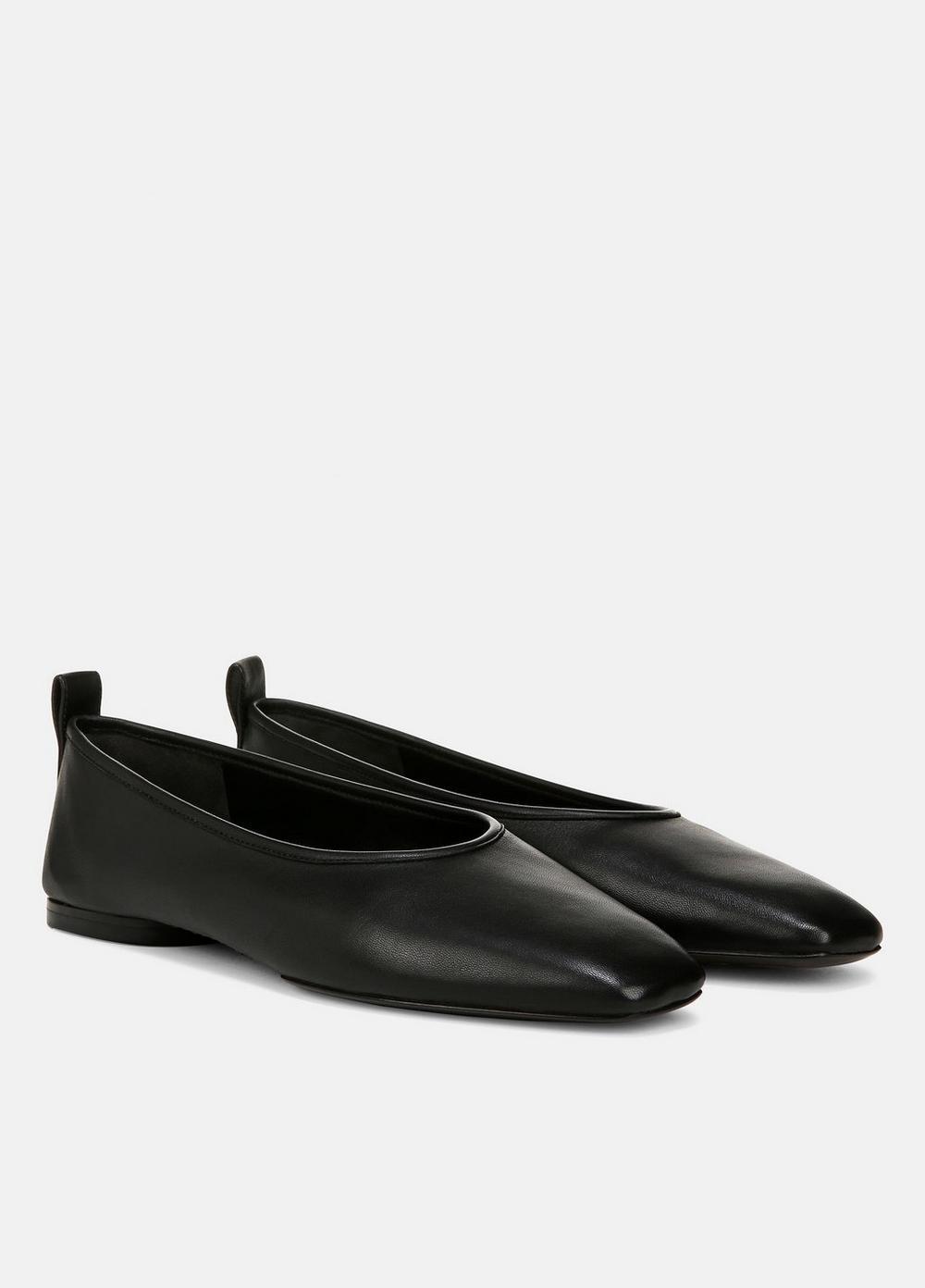 Womens Vivian Leather Ballet Flat, Chai, Size 10 Vince Product Image