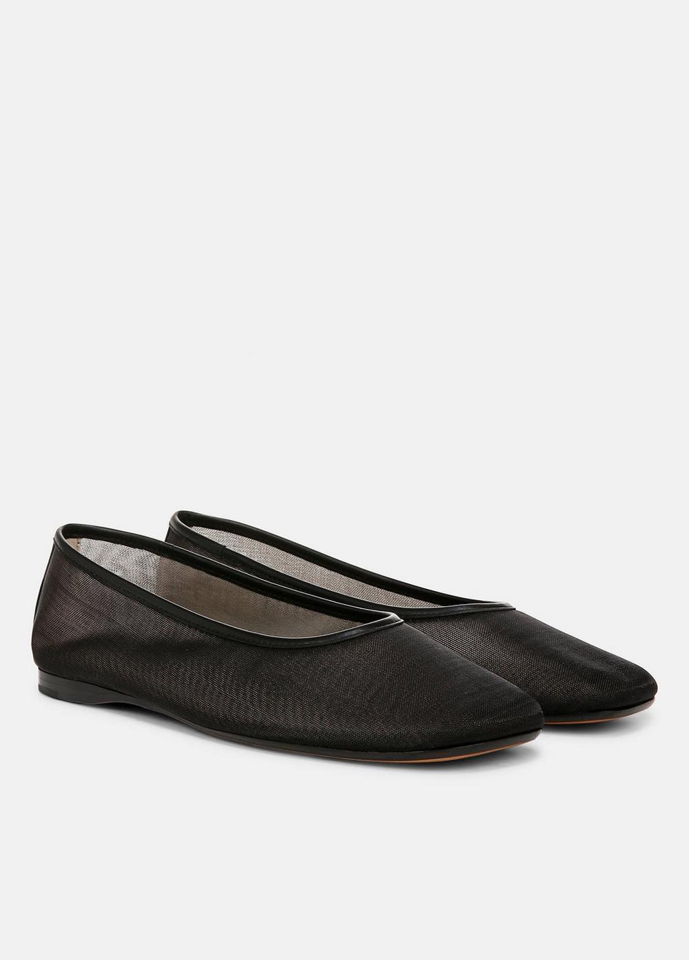 Womens Leah Mesh Flat, Black, Size 5 Vince Product Image