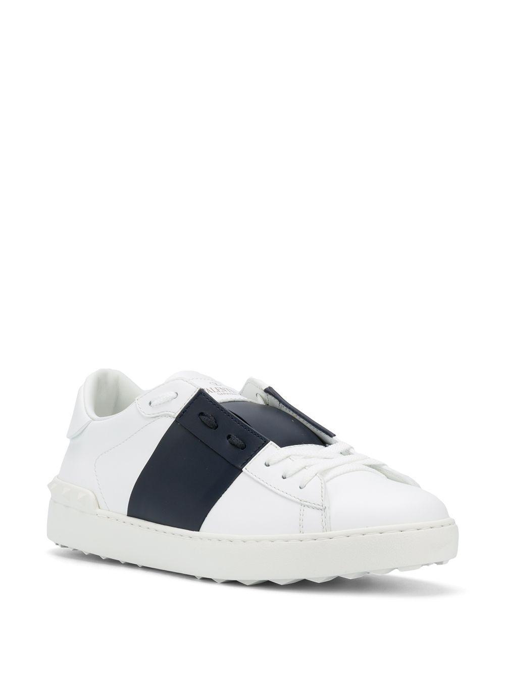 Open leather sneakers Product Image