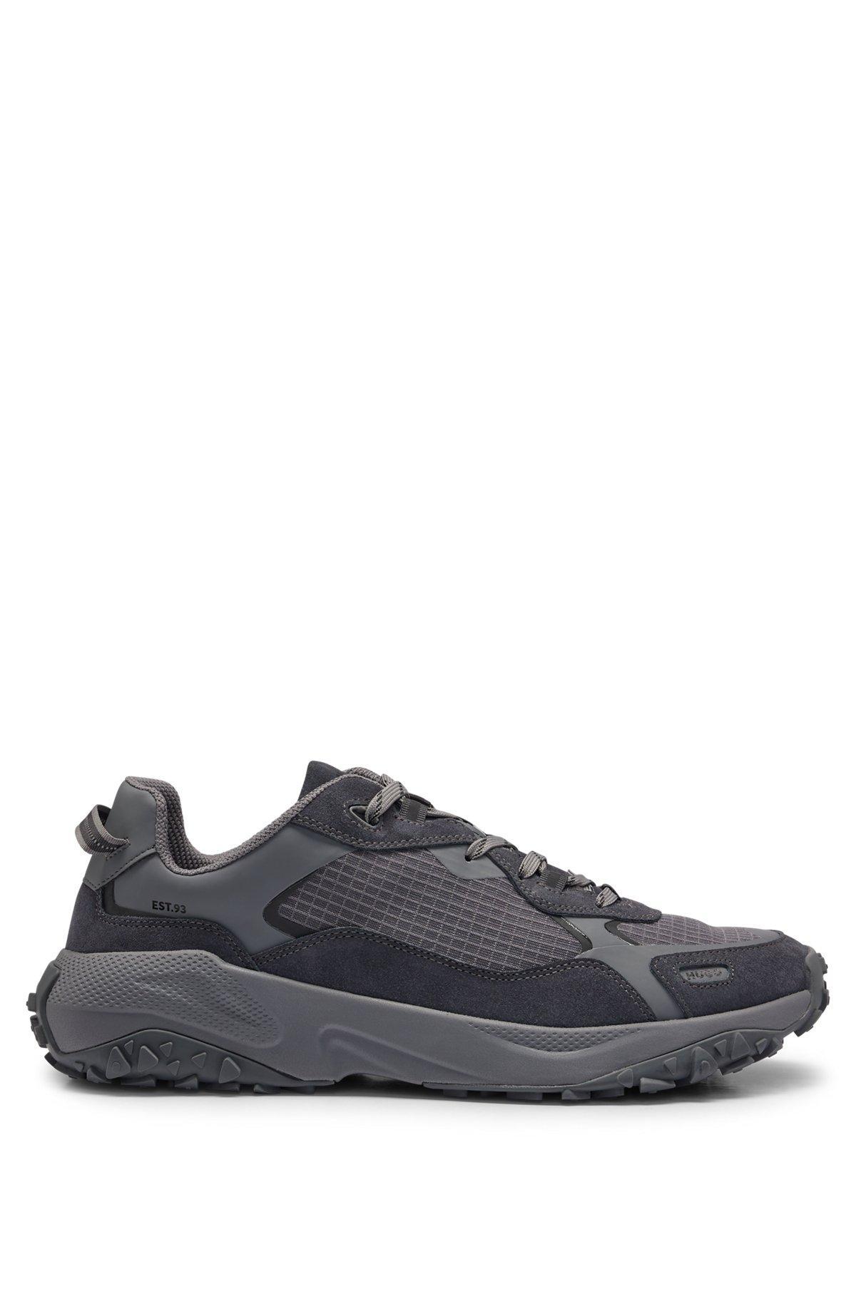 Mixed-material trainers with ripstop mesh Product Image