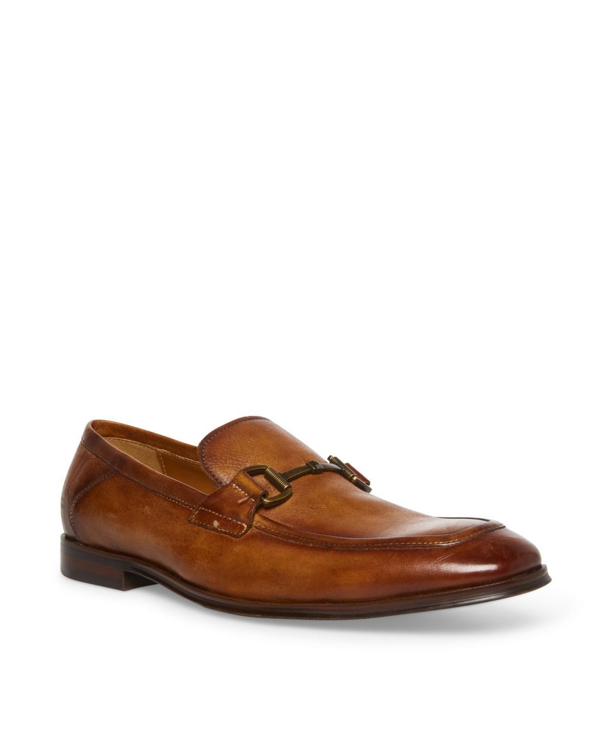 Steve Madden Mens Aahron Leather Bit Embellishment Dress Slip On Loafers Product Image