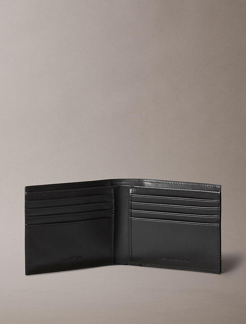 Leather Logo Plaque Bifold Wallet  Product Image