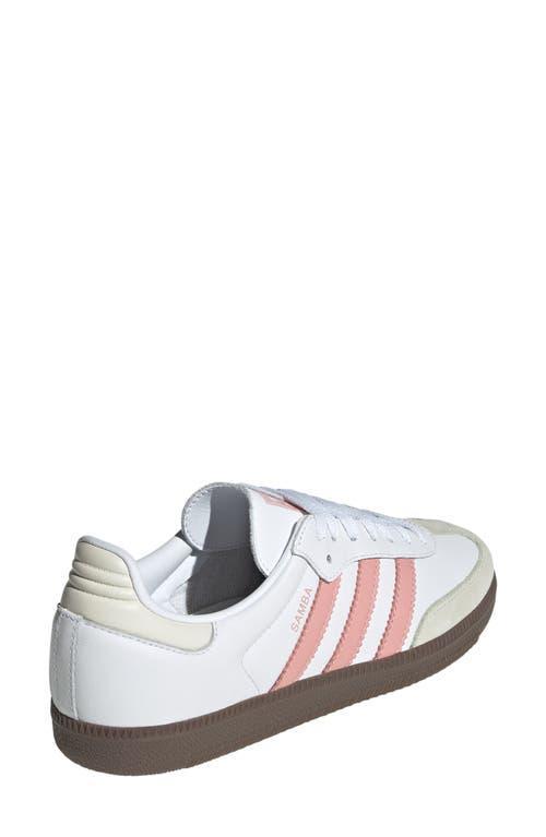 adidas Samba OG Sneaker in White/Wonder Mauve/Off White at Nordstrom, Size 10.5 Women's Product Image
