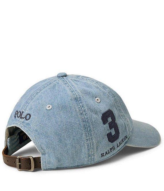 Polo Ralph Lauren Big Pony Denim Baseball Cap Product Image