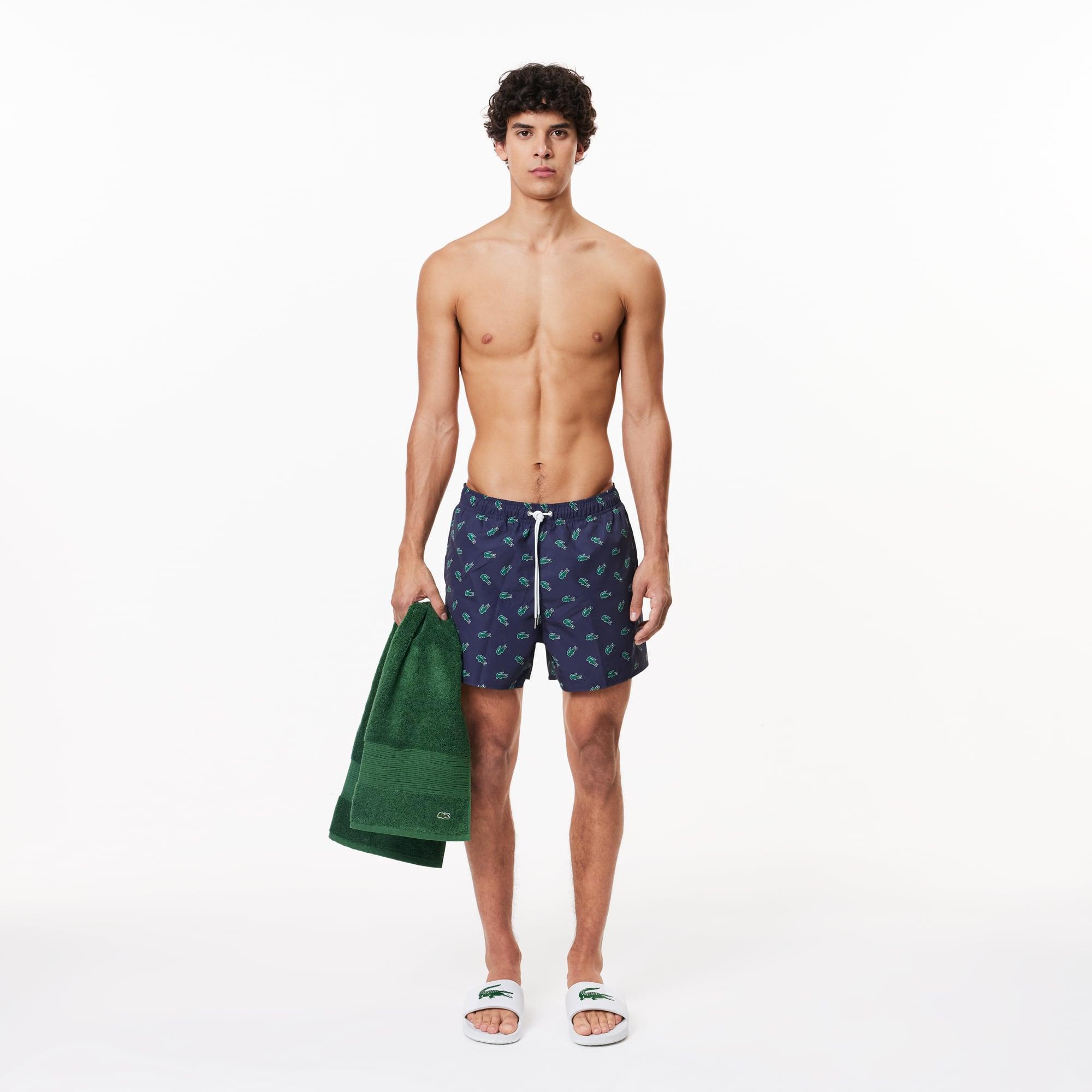 Men's Crocodile Print Swim Trunks Product Image
