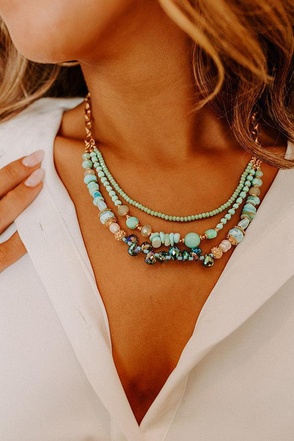 Well Loved Layered Necklace In Ocean Wave Product Image