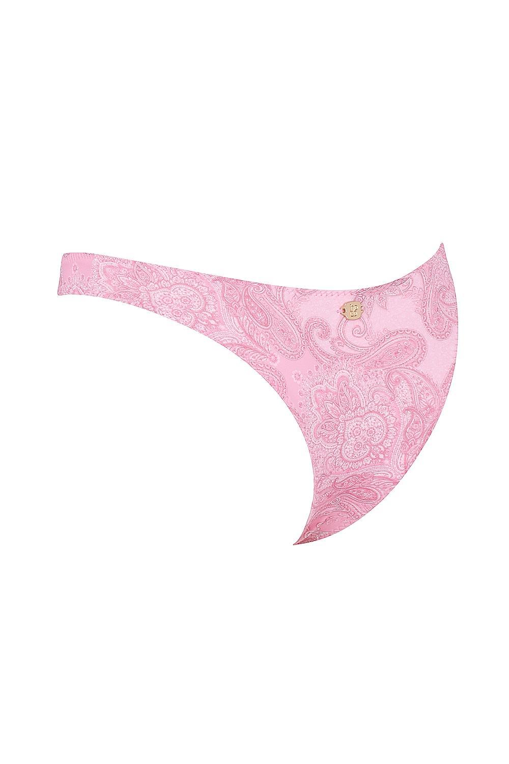 Capri  pink paisley high leg bikini bottom Product Image
