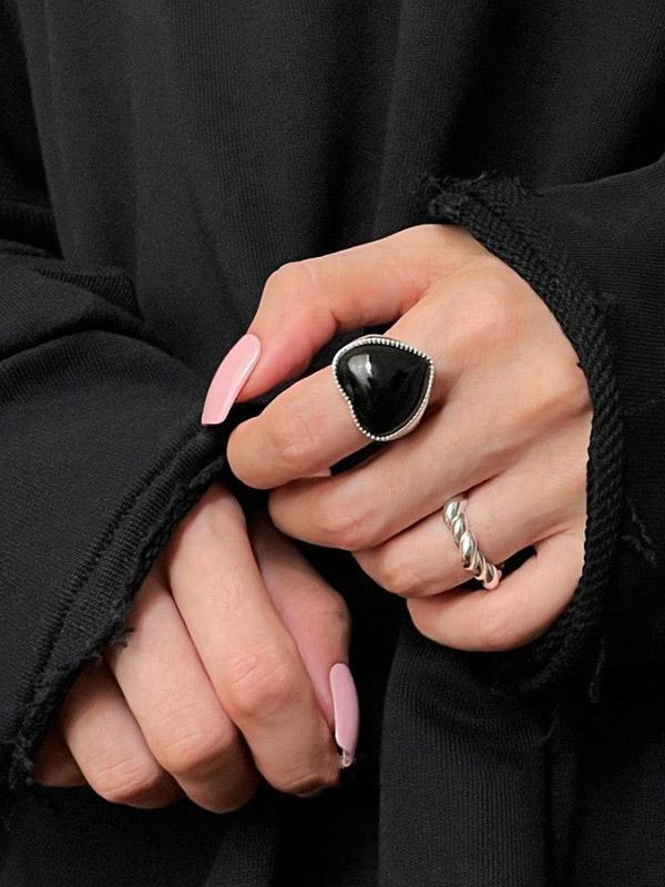 Adjustable Heart Shape Rings Accessories Product Image