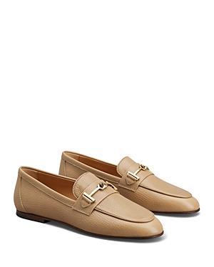 Tods Womens Slip On T Ring Loafer Flats Product Image