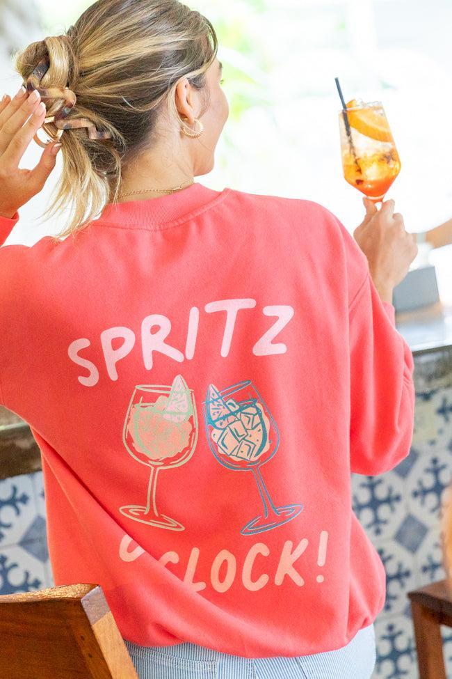 Cin Cin! Light Red Graphic Sweatshirt Product Image